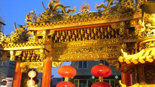 夜景がおすすめ　横浜中華街「関帝廟」