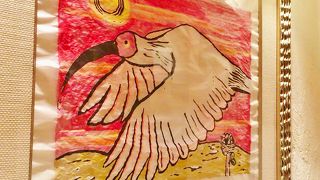 北野武氏が描いた絵がたくさん展示されています