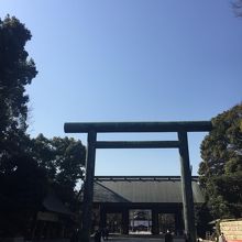 鳥居と神門