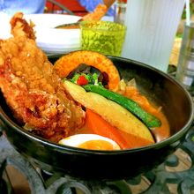 いつも頼むサクサクチキンのカレー