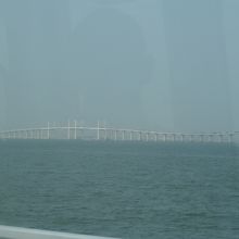 隣の端から見た澳門友誼大橋