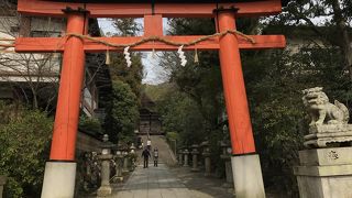 おみくじなどのキャラクターとして見返り兎がかわいいと評判。宇治橋上流の右岸、鎌倉時代初期建立の神社。