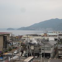 部屋からの望める温泉街～