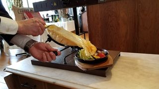 本格的なピザがおいしい