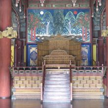 内部の玉座
