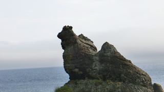 羅臼から相泊温泉への途中の羅臼海岸にあった