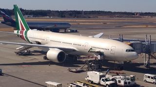 アリタリア航空の777を見ました