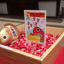 おみくじ、釣り上げます。（1回￥300-、2016時点）
