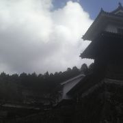 櫓の近くからは岩村の城下町が一望できます
