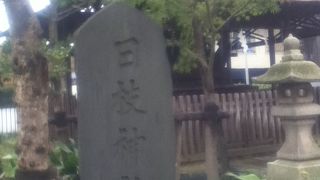 隅田川近くにある神社