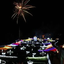 花火とイルミ
