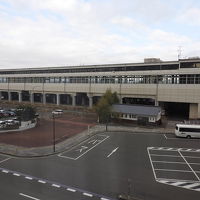 部屋から見た北上駅