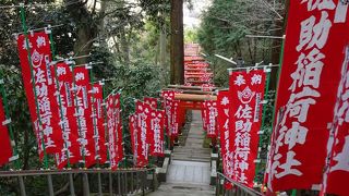 鳥居とお稲荷様が印象的