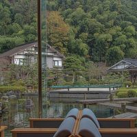 ロビーからの　日本庭園