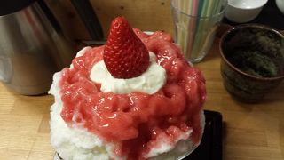 天然かき氷がおいしい