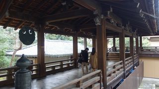 境内で修復が行われているため、いつもとは違った風景の様です