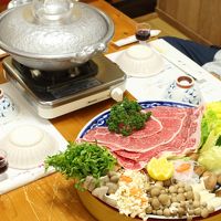 夕食のしゃぶすき鍋