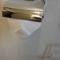 トイレットペーパーの折り方が独特