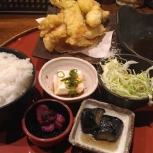 とり天ランチセット