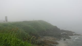 霧の納沙布岬