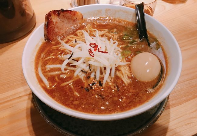 味噌ラーメン。大盛り。味たまごを加えてます。