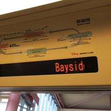 モノレールの車内