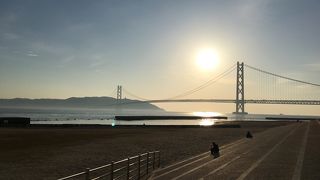 明石海峡大橋 (本州 舞子浜側)
