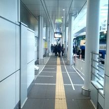 たくさんのバスが発着しています