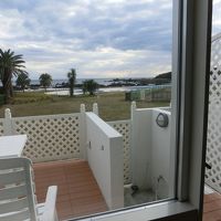 客室付属のバルコニーテラス