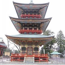 三重の塔がきれいでした