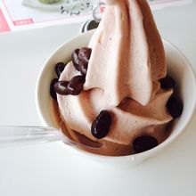 あずきのソフトクリーム