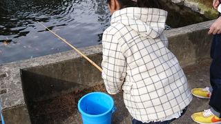12月凍える寒さで釣り