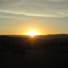 夕日鑑賞をしました