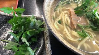 出汁がおいしいそば