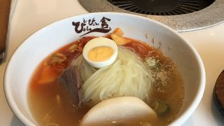 冷麺を食べました。