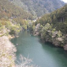 店は多摩川の河畔に在ります