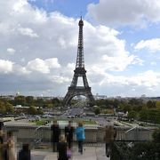 ここから見るエッフェル塔は美しい、パリ定番の散歩コース