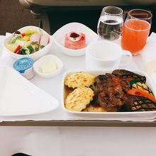 関空から仁川の機内食