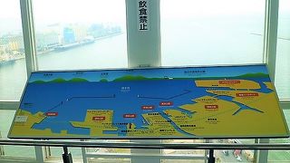 博多湾マップと視界とが一緒に