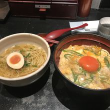 親子丼（山椒）&鶏ラーメンセット