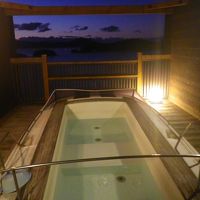 船体を浴槽にした露天風呂