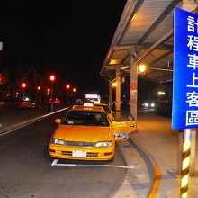 台東駅前のタクシー乗り場