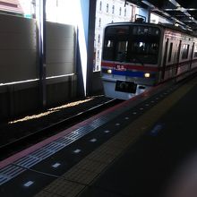 青砥駅で