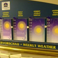 ロビーの天気の表示