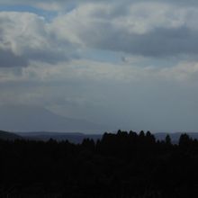 桜島が見えました