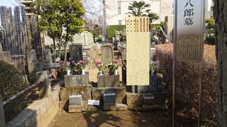 伝通院の墓地見取り図では8番。