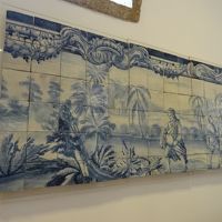 レストランの壁には素晴らしいアズレージョが飾ってあります
