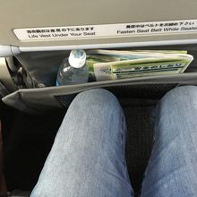 座席は狭いです。気にならなければ非常口席を使うべし。