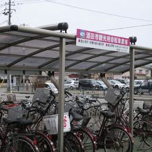 観光自転車駐輪場です