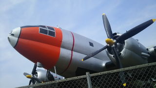 飛行機の実機も展示されています。